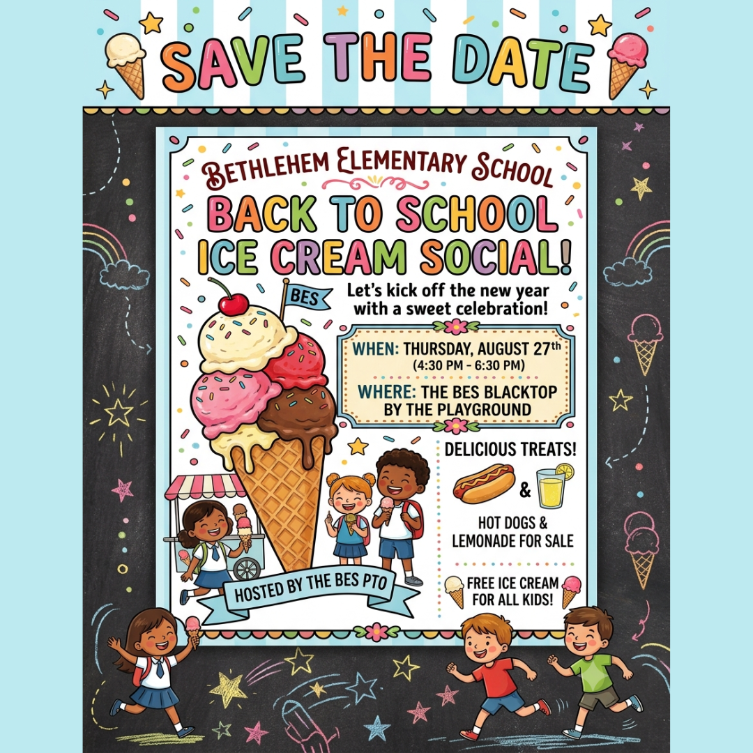 flier for ice cream social